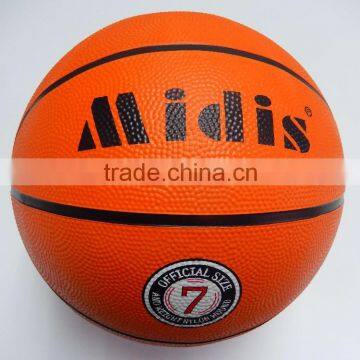 Offical Quality Rubber Basketball Size 7 for Promotion