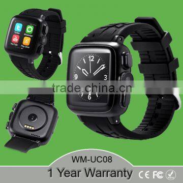 UC08 3G bluetooth smart watch SmartWatch Android 4.3 OS 512M RAM 4G ROM heart rate monitoring handheld devices PK D5 k18