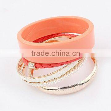 Fashion Trends Jewellery Candy Colorful Charms Bangles And Bracelets Set Quality Choice photo-4