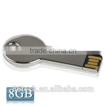 Shenzhen Factory wholesale Metal Series Mini USB 2.0 Flash Disk with Keychain (8GB)