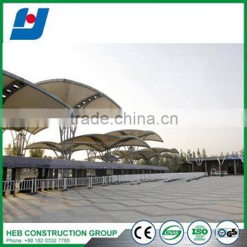 Metal buildings construction projects steel structure for car parking