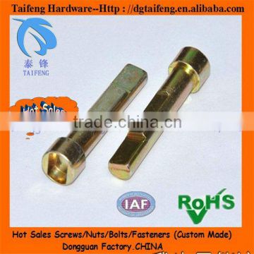 Grade 4.8 Round Hole Brass CNC screw with two step Grade 8.8