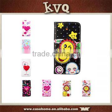 Cute colorful small face leather phone case for LG G2