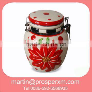 Ceramic tea canisters