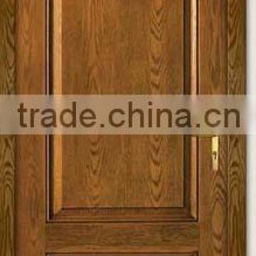 luxury design USA and Canada market wood grain (medium oak) 2 panel fiberglass door