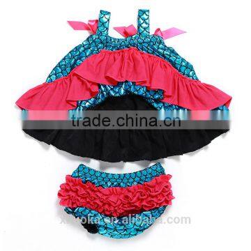 Summer Clothing 2016 Mermaid Baby Girl Swing Dress Summer Baby Girl Dress Mermaid Outfit photo-2