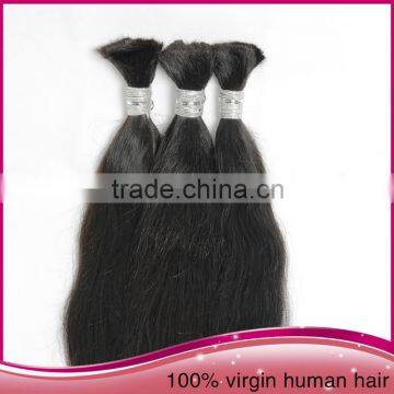 Best Sale Brazilian Human Hair Bulk Weaving Natural Black Unprocessed Remy Human Hair Bulk Extension photo-6