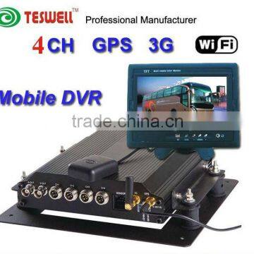 High Quality Video Recorder/ Moble DVRs/4 vedio input and 4 audio input, M-DVR with 3G