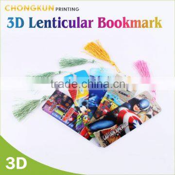 Promotional gift lenticular 3D bookmark