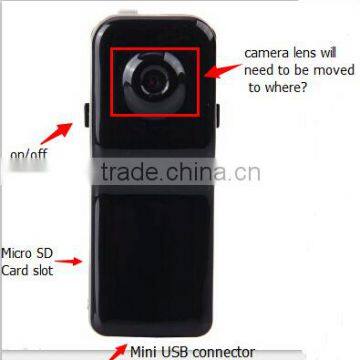 Hot Selling Mini DVR Camera & Mini DV, Black Sports Video Camera MD80 hd 720p digitable camera