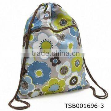 printing material recycle drawstring backpack