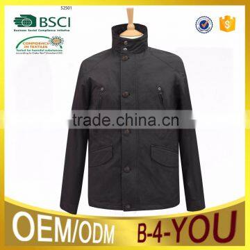 Gun Metal Stud CF Metal Look Vislon Zipper Full Chambray Lining Nylon Cotton Twill Spring Mens Jaceket