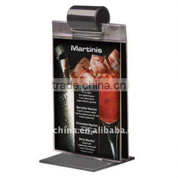 Perspex Menu Roll Stand / Perspex Menu Table Tent