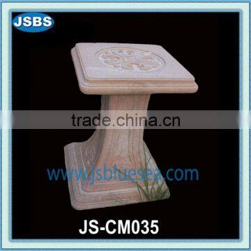 Carved Stone Square Prop Pillar