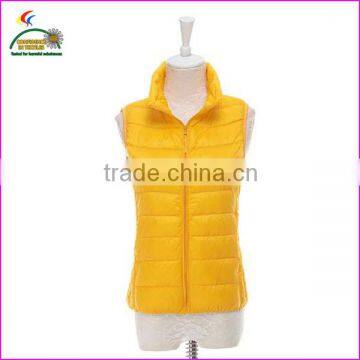 women fashion blue down vest