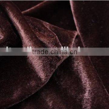 Factory Wholesale Pleuche Plain Dyed Blackout Curtain Fabrics photo-3