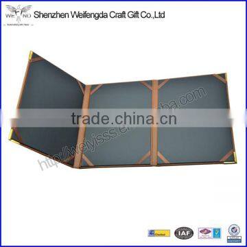 Faux Leather Restaurant PU Leather 3 Foldings Menu Holder