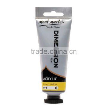 Mont Marte Dimension Acrylic Paint 75mls - Lemon Yellow