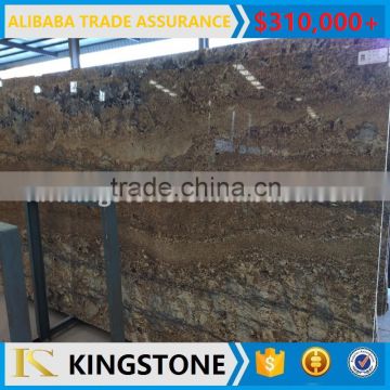 luxury golden granite giallo araras slab for kitchen top