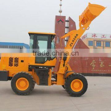 ZL20 mini wheel loader for sale / 2.0 ton mini articulated front end wheel loader / pallet fork wheel loader , hydraulic 4wd