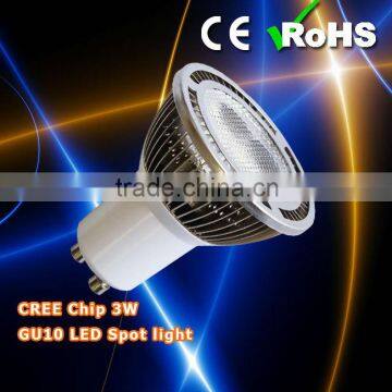 Dimmable 3w GU10 LED Spotlight,Cree