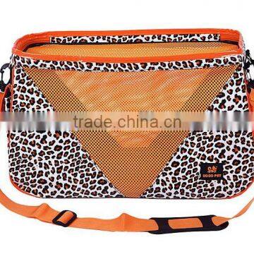 Meshes Leopard Brand Pet Dog Carrier Bag