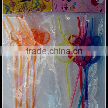 Food grade plastic flavored drinking straw