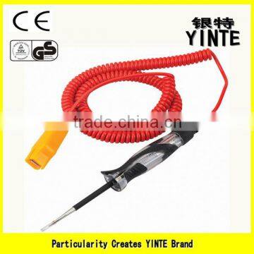 China Factory electric circuit voltage tester pen/Automotive circuit pen tester with PU Electic wire and imported inner red tube