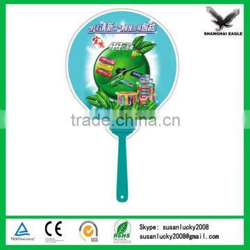 Promotion Plastic PVC Fan/Gift Fan/OEM PP Fan for Advertising (directly from factory)