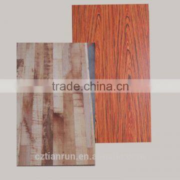 Artistic type wood pattern laminate sheet for coffee shop