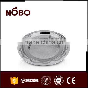 round wave shape plate with opp bag