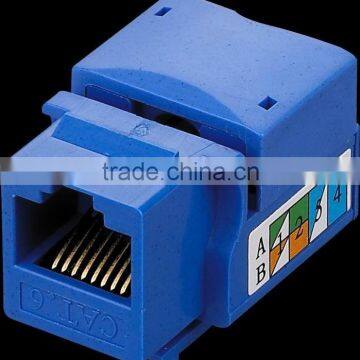 Cheap Price RJ45 Cat6 8pin Keystone Jack Internet Jack With Different Color photo-2