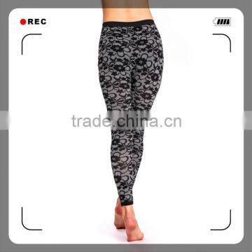 seamless fashion legging for women with jacquard weave