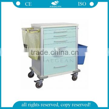 AG-MT025 With four drawers medicine cart metal drug trolley