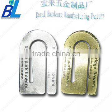 Creative zinc alloy money clip with engraving