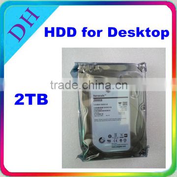 brand SATA hard drive 2TB 3.5'' 7200rpm 64MB refurbished hdd for PC