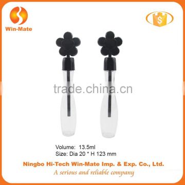 2015 new design special flower shape empty plastic lip gloss tube