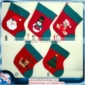 299 hot sell cute 29cm cloth wholesale christmas stocking socks gift for kids