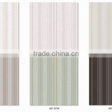 cheapest embossed vinyl wallpaper, neat stripe wall sticker for project , peel and stick wall mural deco