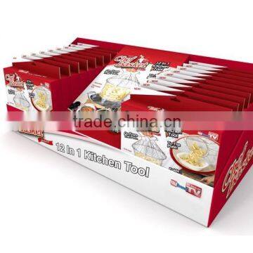 Factory Price Advertising Cardboard Counter Display Unit, Corrugated Counter Display