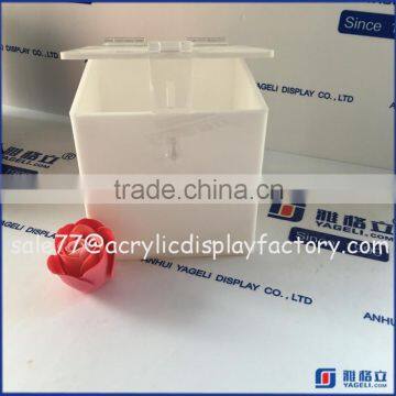 Colored Acrylic Donation Box With Key Lock, Counter Acrylic Feedback Box photo-6