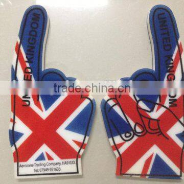 High quality good printing PU Sponge Soft Foam hand bespoke finger