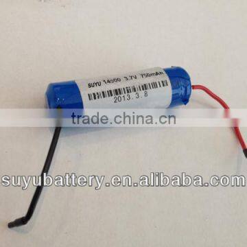 3.7v li-ion 14500 li battery