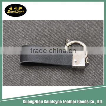 High quality genuine Leather with metal custom leather keychain fashion leather key chain