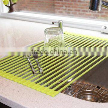 Roll Up Drying Rack Large Stainless Steel Dish Drainer photo-5