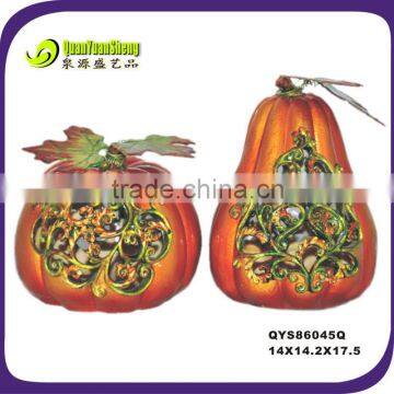 Polyresin harvest pumpkin for thanksgiving gift decoration