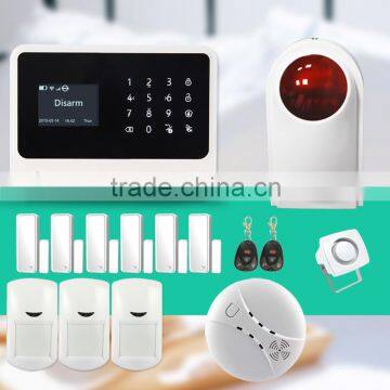 Newest GSM WIFI GPRS security alarm system work with wireless ip camera & gsm home alarm system smart home wifi alarms