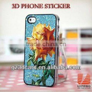 hard plastic 3D sticker for mobile phone shell