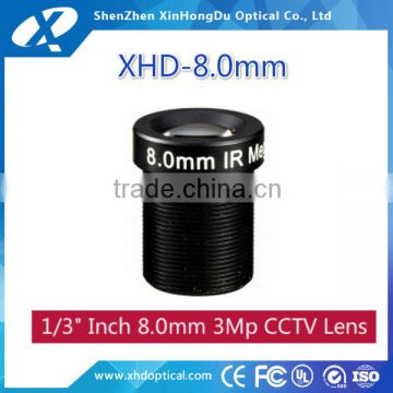 High definition 3 megapixel 8mm m12 lens board lens for surveillance camera