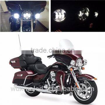 7" LED Projector Head Light Black for Harley Davidson 2012-2013 FLD / 1994-2013 Touring & Softail Models photo-6